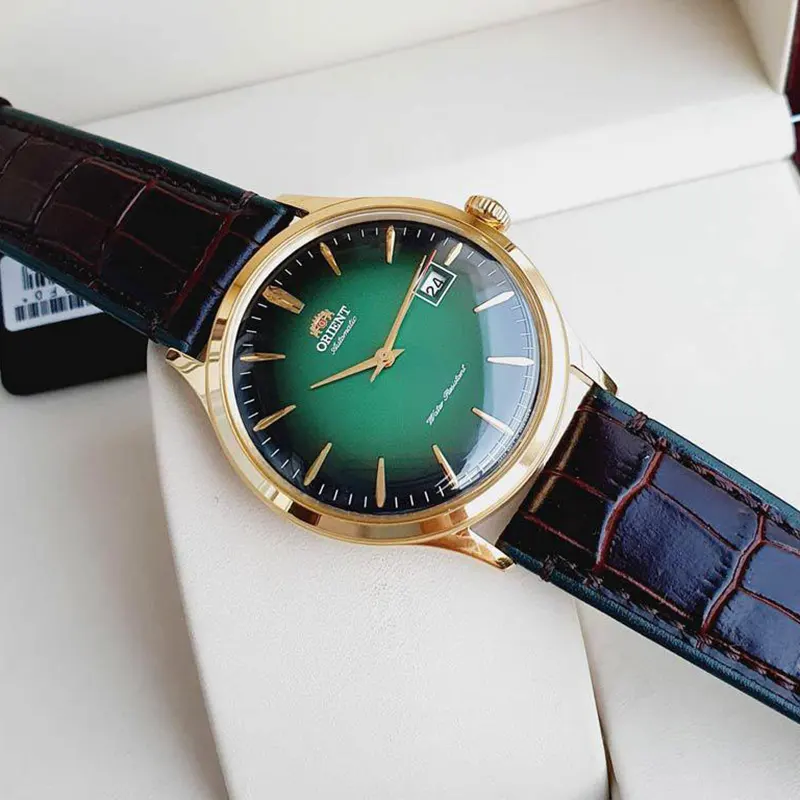 Orient Bambino Version 4 Automatic Green Dial Men's Watch- FAC08002F0